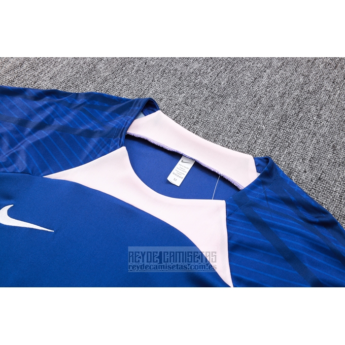Chandal del Atletico Madrid Manga Corta 2023-2024 Azul - Pantalon Corto